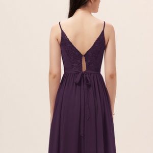 DARK PURPLE BRIDESMAID DRESS